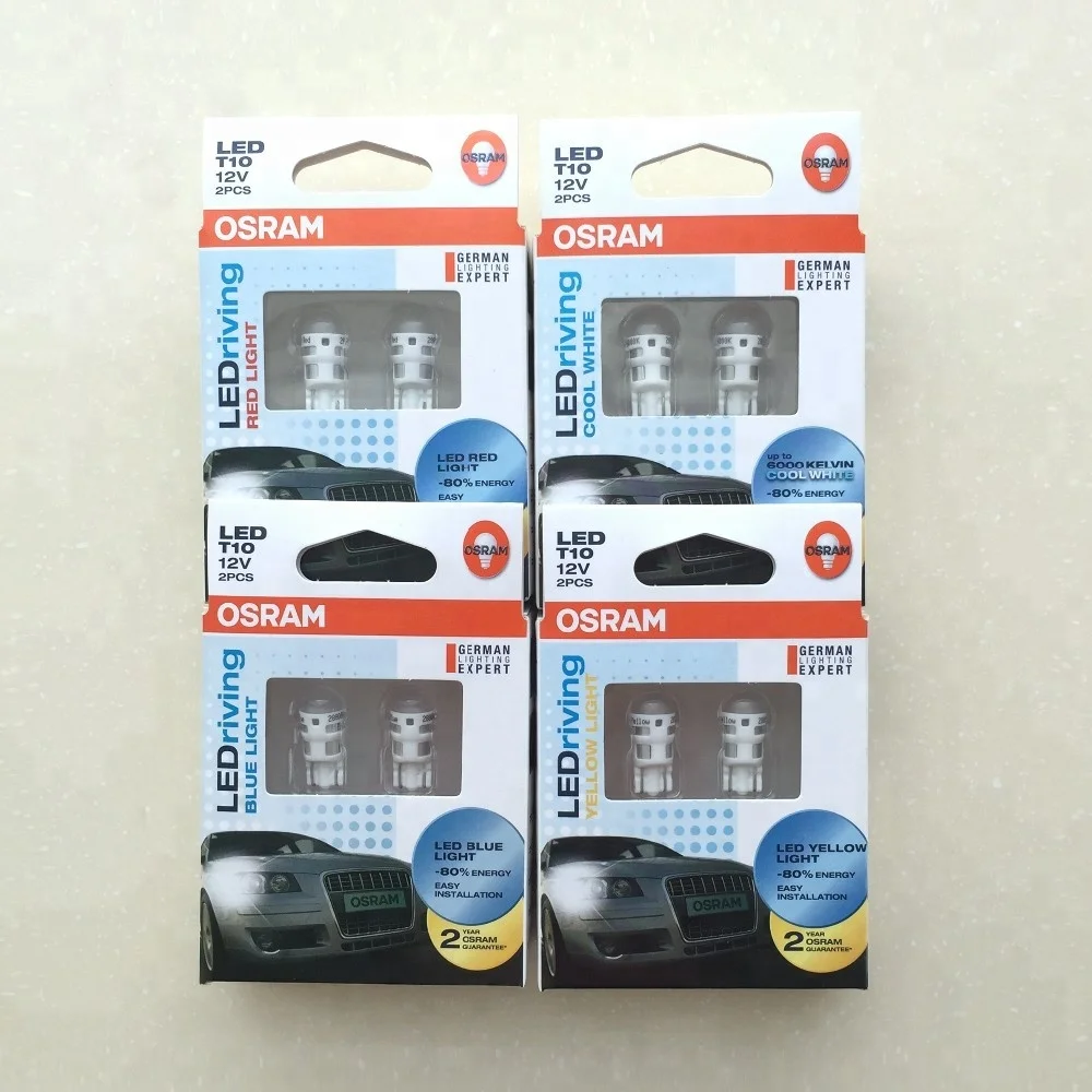 
Osram Ledriving 2pcs Red/Yellow/Blue w2.1x9.5d T10 5w5 Bulbs Led Light 