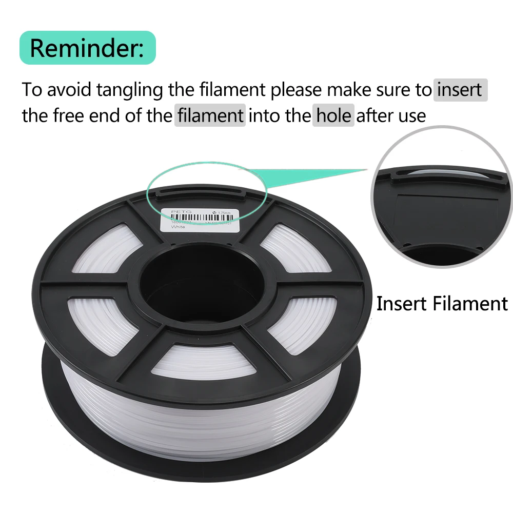 3D Printer Filament 1Kg 175 Mm Petg 3D Peek Multicolor Filament petg filament 5kg