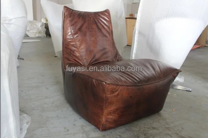 Nowis antique style living room full leather european style furniture armless sofa YH-220