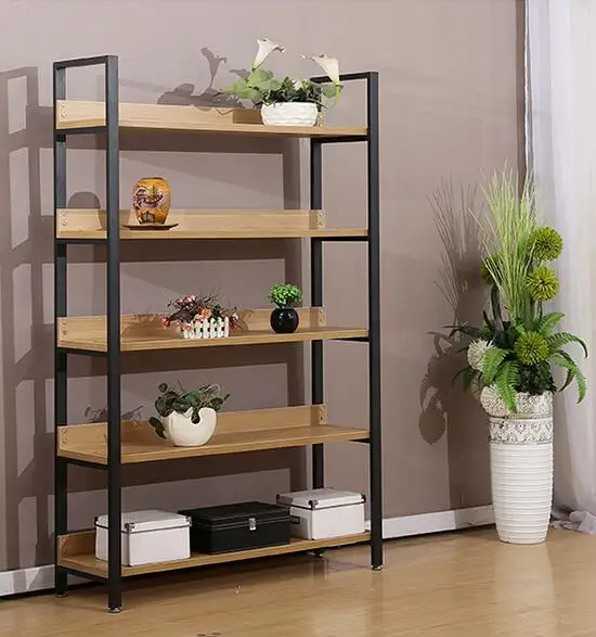 Flooring shelf display rack stand for groceries