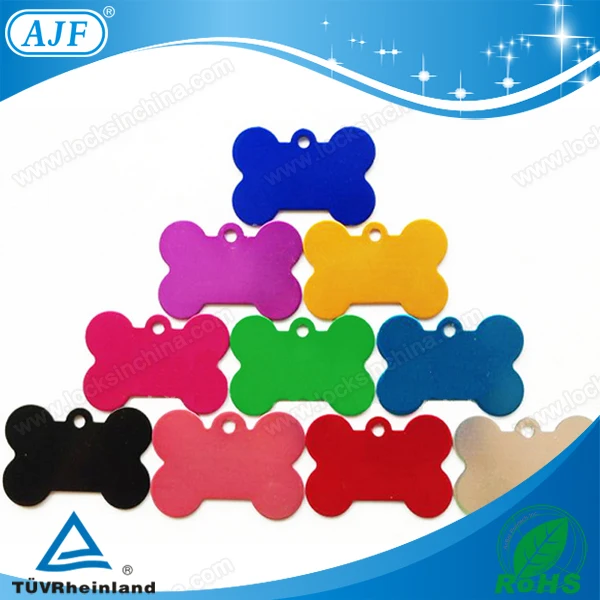 AJF красочные алюминий красочные кость формы ПЭТ id-теги