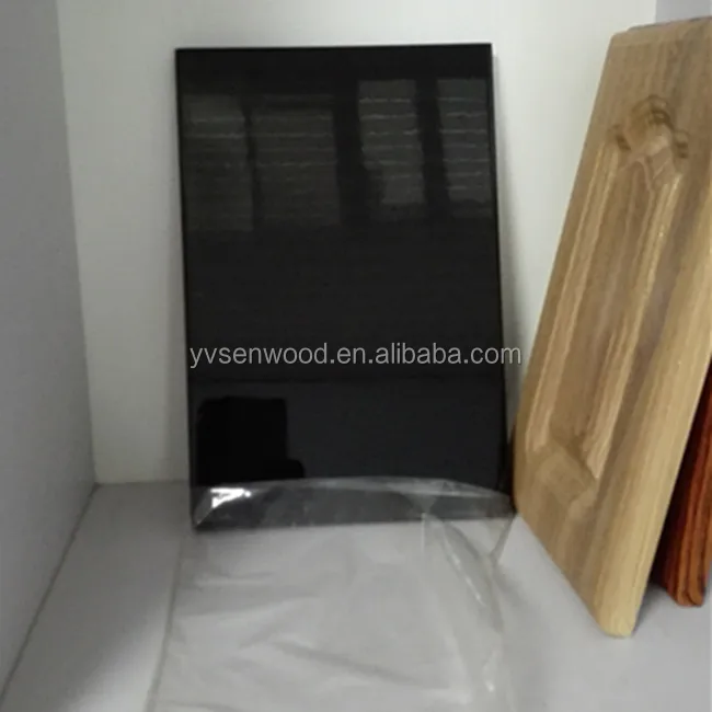 high gloss PVC wrapped PVC cabinet door for kitchen bathroom