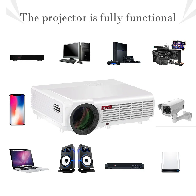 Best Selling Smart 3000Lumens 1080p Multimedia Miracast Airplay TV LCD LED Android Proyector