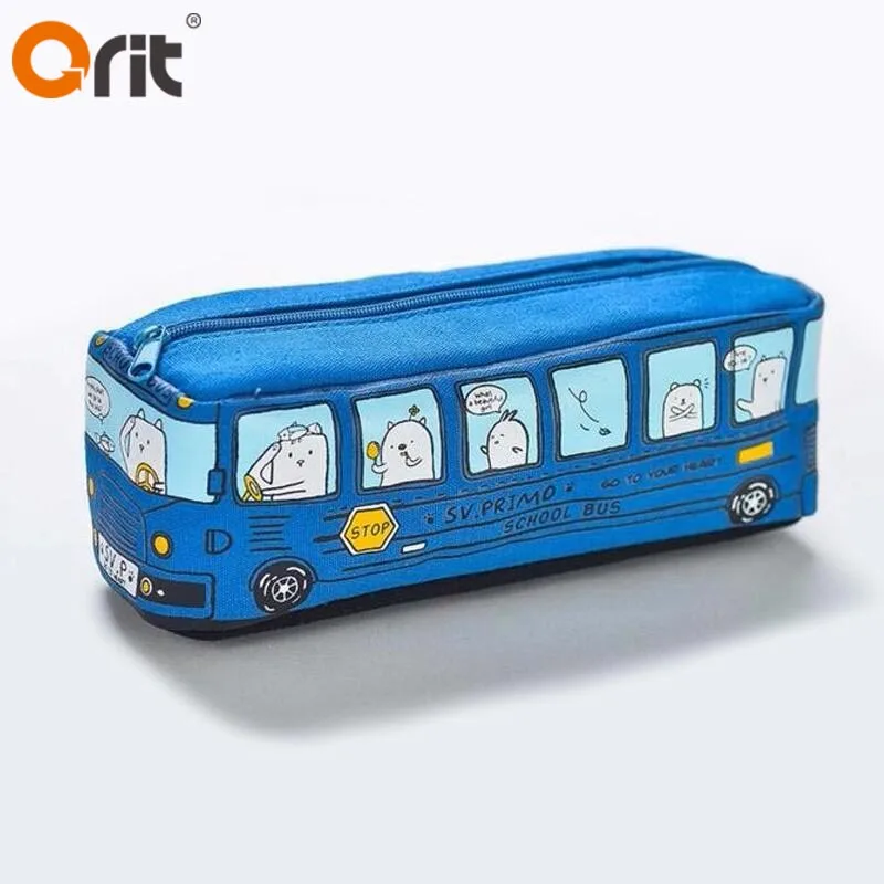 European Market Stationery Eternal Vehicle Pink Color Pencils Case For Girls School Pencil Case