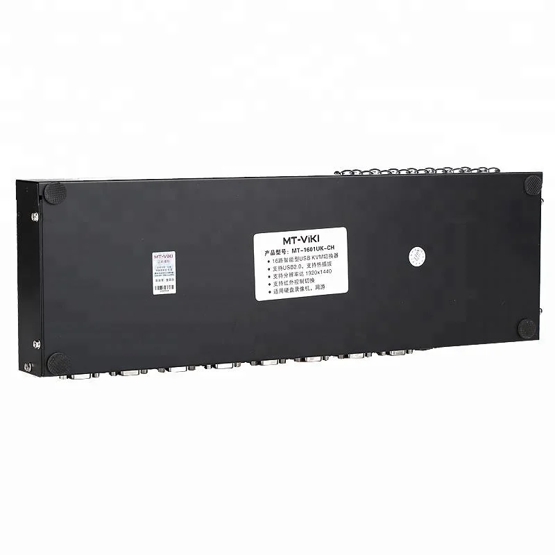 
Remote Control 16 Port Auto Vga Hot Swapping Rackmount Usb2.0 Kvm Switch 