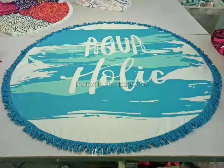 Round Towel Donut Round Beach Towel 100% Cotton Roundie Circle Beach Blanket Gigantic Terry Round Towel