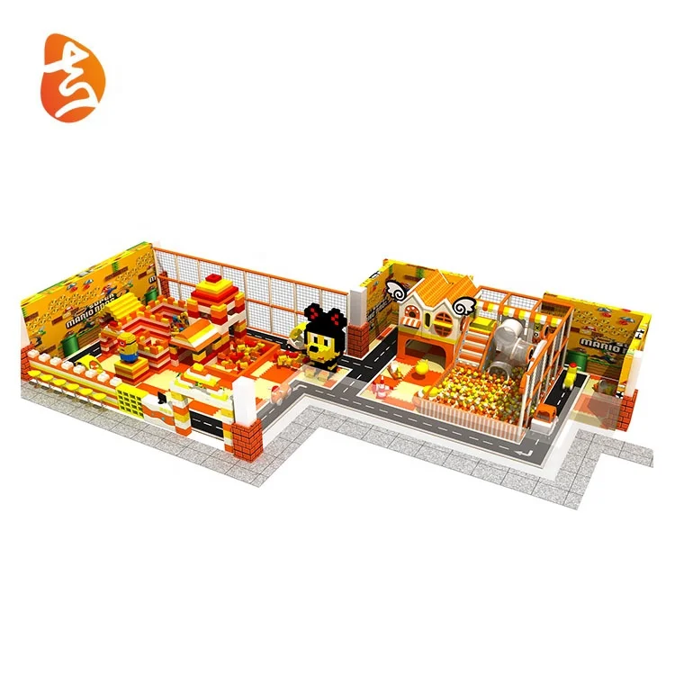 Children amusement park foam block kids play area indoor playground game zone equipment for baby park