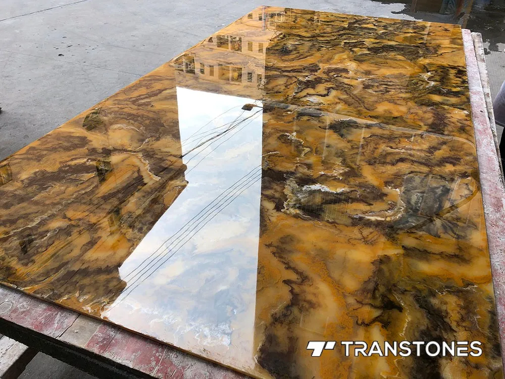 Artificial Onyx Alabaster Translucent Sheet Backlit Sheet