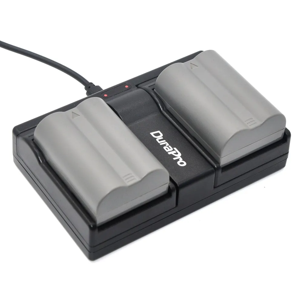
DuraPro USB Dual Channel Charger for Nikon ENEL3E EN EL3E EN-EL3e EN-EL3 battery and D30 D50 D70 D80 D90 D100 D200 D300 D300S 