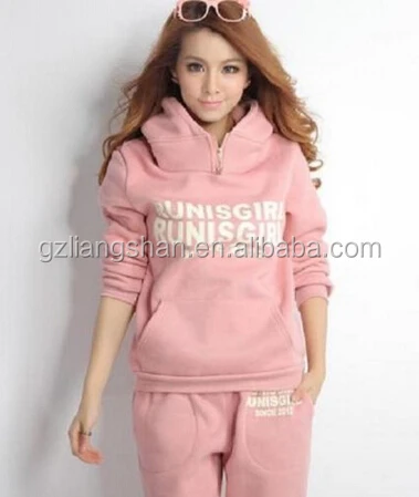 
OEM Wholesale Fashion Custom Women 3Pcs Suit Coat+Vest+Pants Tracksuit Autumn Winter Sports Hoodies 