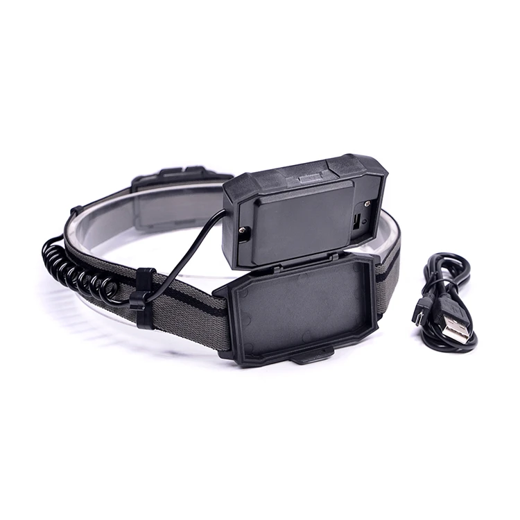 Portable Running Lamps Custom Small Camping Head Light Super Bright LED Headlamp COB Headlight