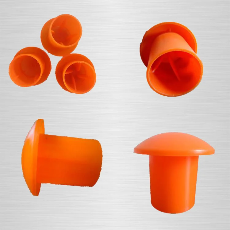 mushroom plastic rebar end cap used in construction