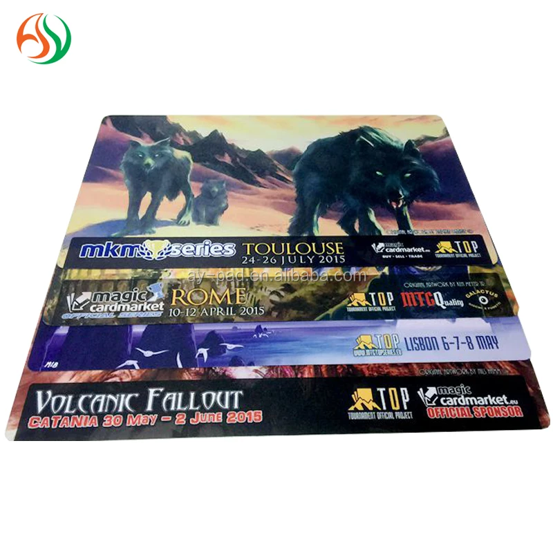 AY New Design Portable Wholesale Multi Functional Folding Roll Of Rubber Card Game Play Mat Game Keyboard Table Mat Luxury