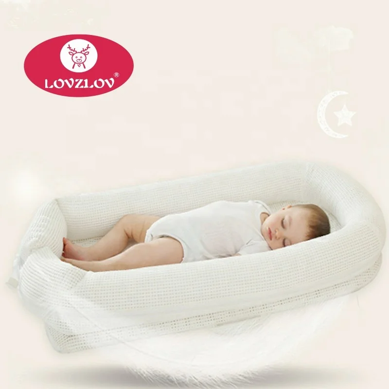 
3D Net Cotton fabric Cover Breathable newborn bed Portable baby lounger bed 