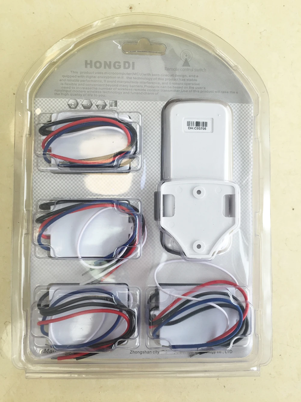 High quality 4 Channels Lighting system Remote Control Switch wireless 220V 4 ways