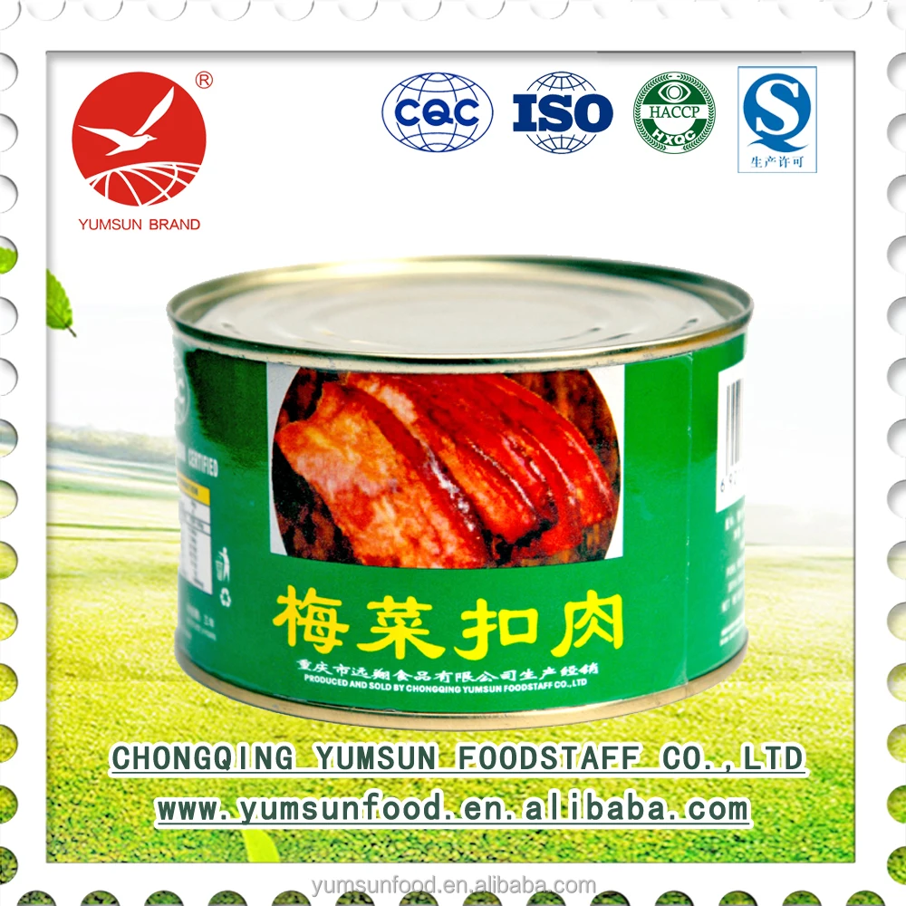 Сладкая Свинина с консервированными овощами