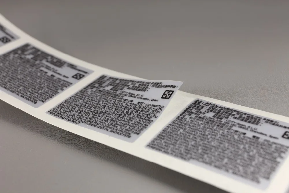 Custom PET Silver Machine Stickers Labels Electronic CMYK Eco-friendly Waterproof Vinyl Sticker