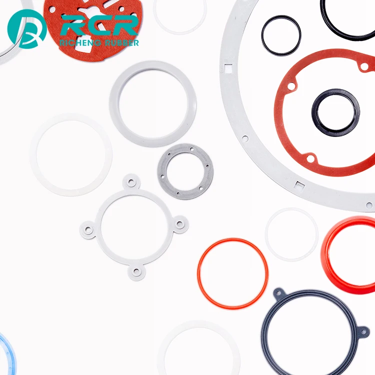 
Heat Resistant Customized color round ring / state silicone rubber seal gaskets for Commercial appliances 