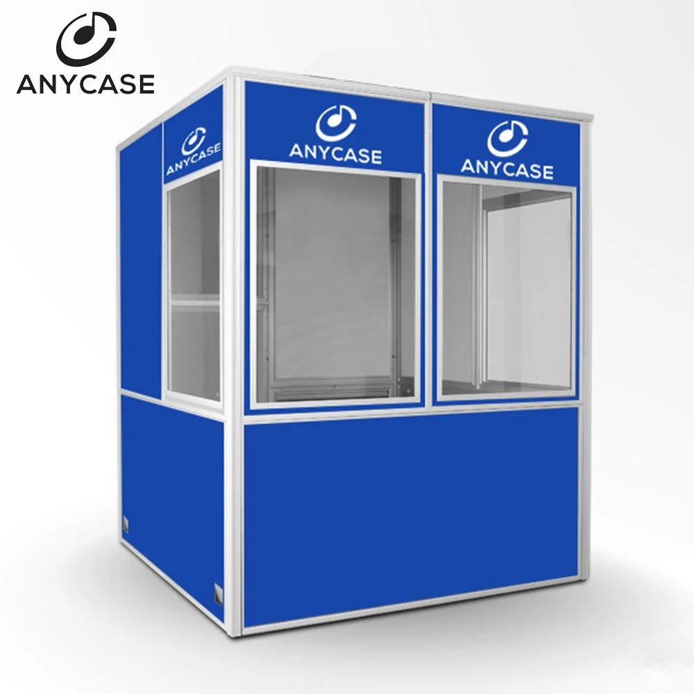 International simultaneous interpretation booth/room for 2 translator/interpreter