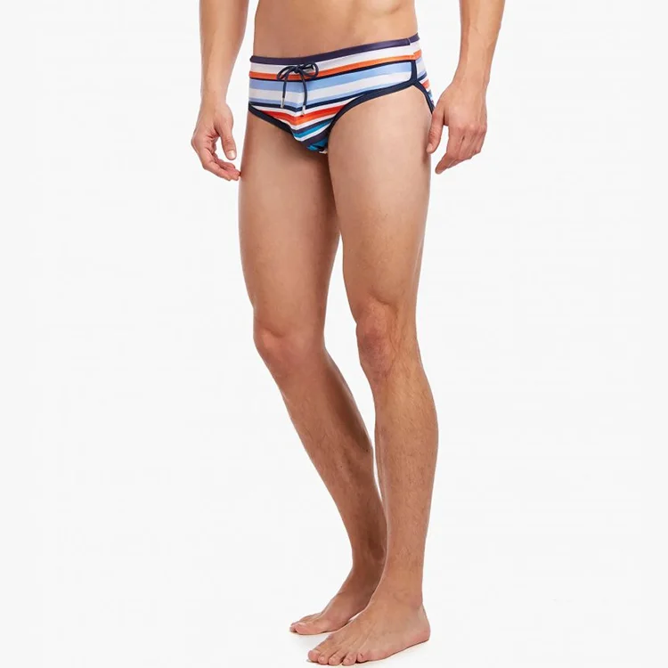 OEM Sublimated Printed Factory Direct Sale Sexy Mens Swim Bikini Swimwear