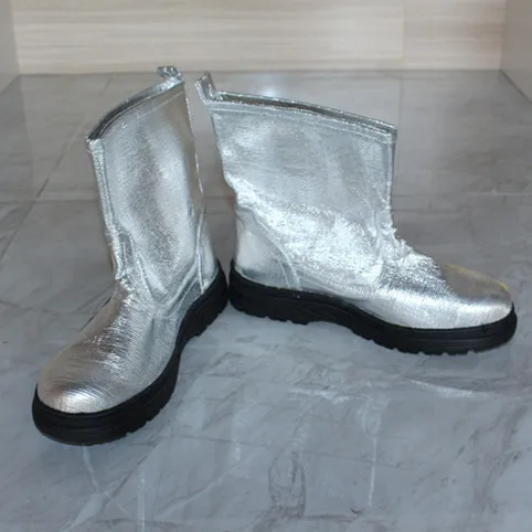 Heat Insulation Aluminum Boot Fireproof Steel Toe Safety Protective Anti-radiant Heat Shoes