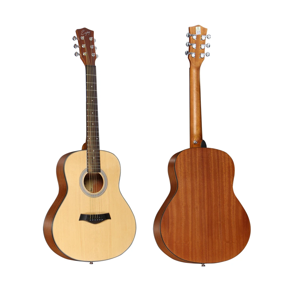 36 inch Chinese Wholesale Travel Acoustic Guitar With Natural Color