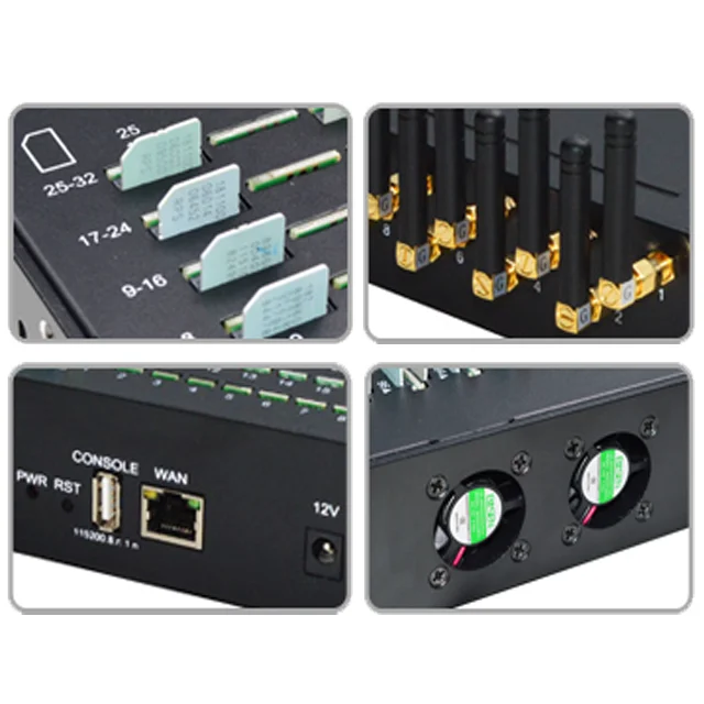  Популярные товары GOIP 4G(EC-25) шлюз VOIP с 32 портами/SIP-прокси-сервер устройство поддержкой SMPP/API Оптовая отправка SMS и оптовый голосовой
