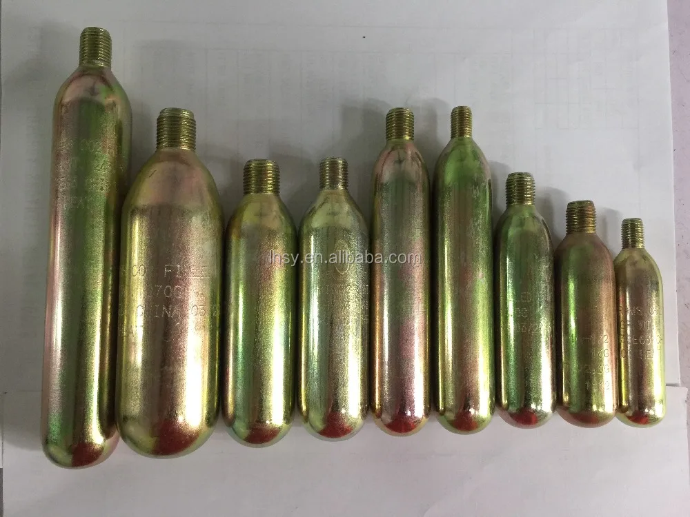 Food grade 16gram18g20g22g24g33g38g42g60g co2 cartridges canisters