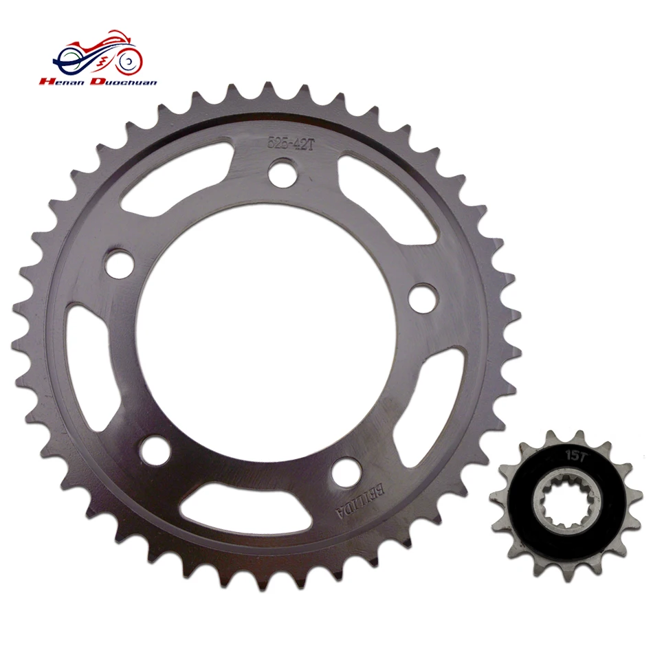 Оптовая продажа CB600 цветные мотоцикл Золотая цепь звездочки комплект