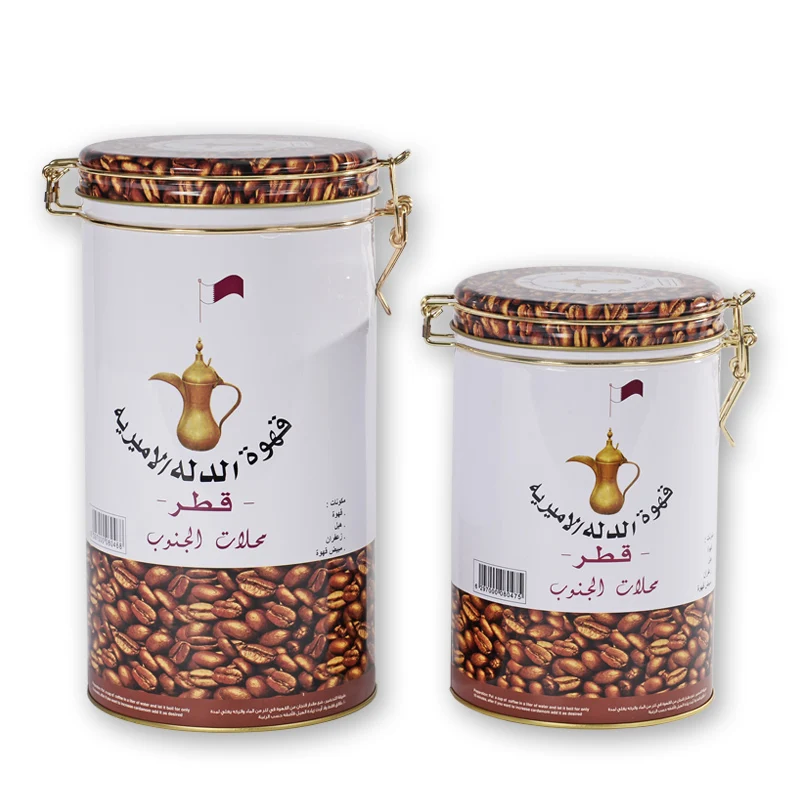 New Custom Double Lids Chocolate Coffee Candy Tea Sweets Sugar Packaging Tin Can