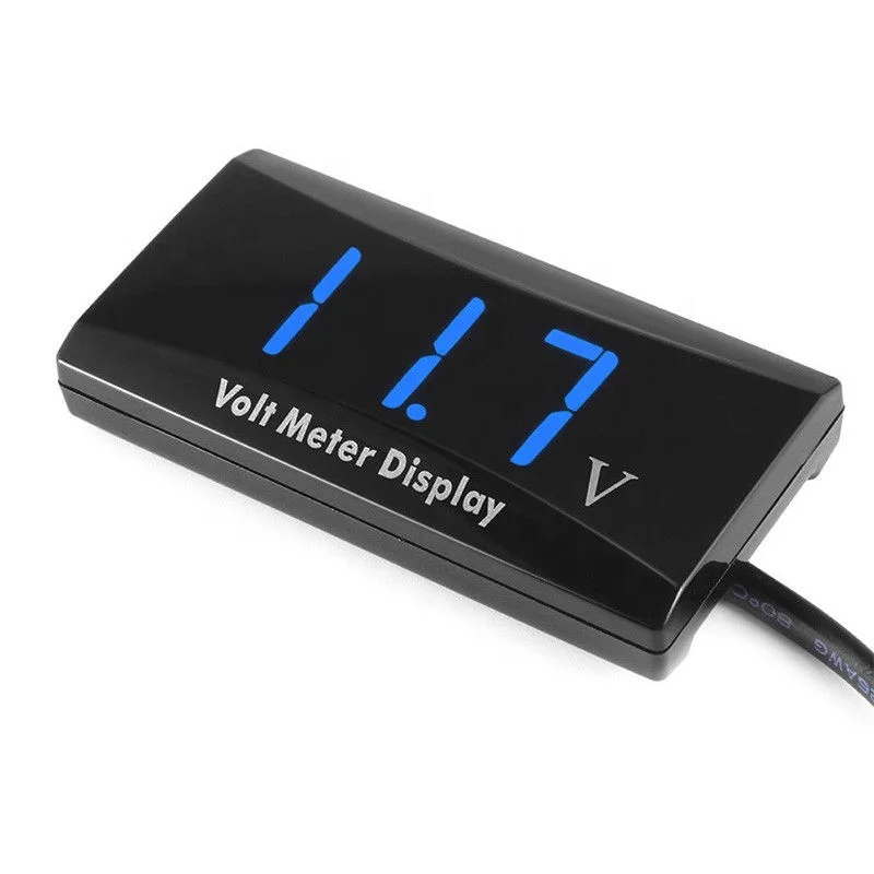 High Quality Waterproof 12V Digital LED Display Voltmeter For  Motorcycle off-road motorbike