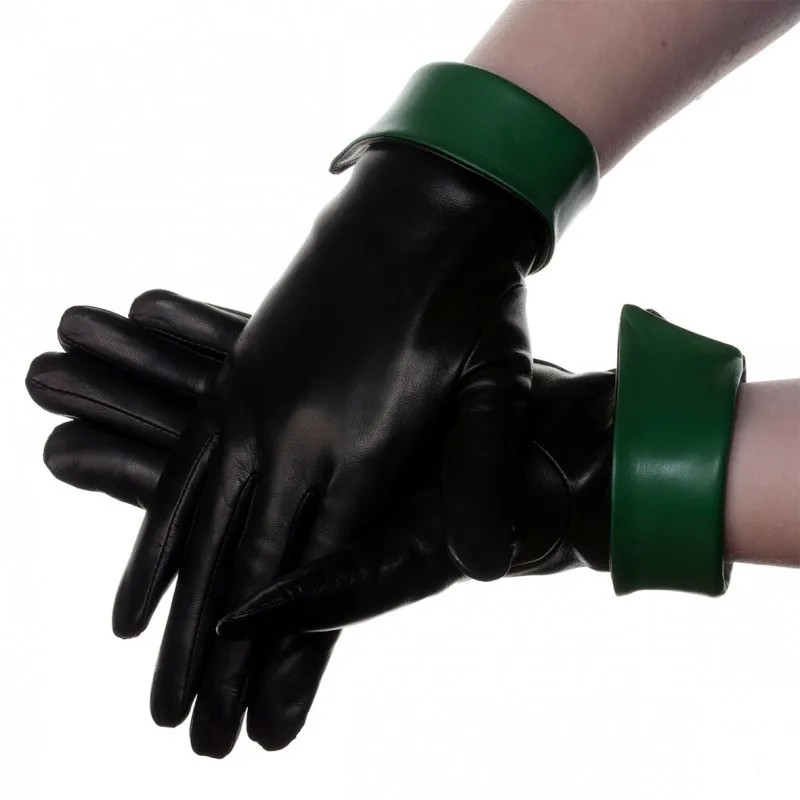 Sheepskin Leather Gloves Factory Made Italian Women Manufacturer Plain Ladies Hand Gloves for Winter Tights and Winter Gloves