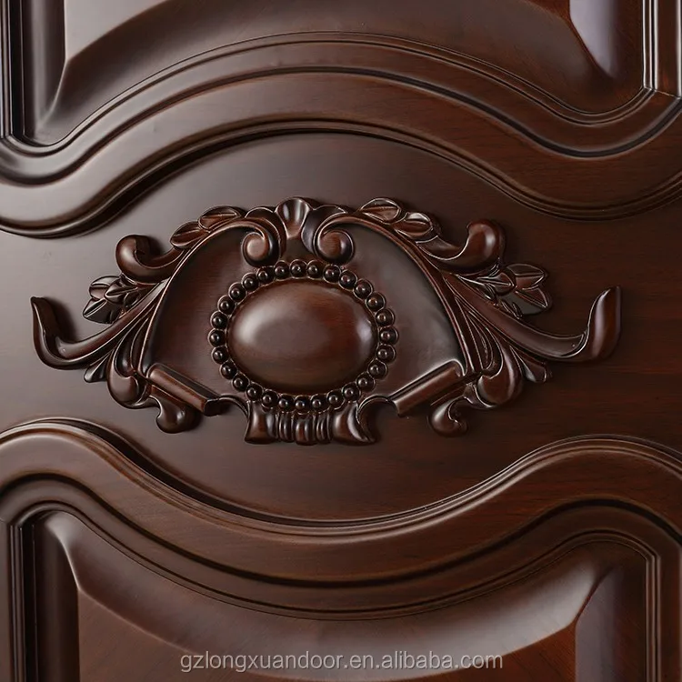 building materials doors for houses interiors European design interior carving flowers HDF wood panel doors for houses