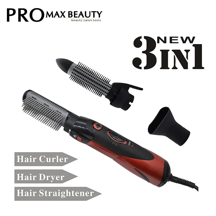 Вращающаяся электрическая щетка для укладки волос 1000 Вт выпрямитель горячего воздуха фен с 110 В и 220