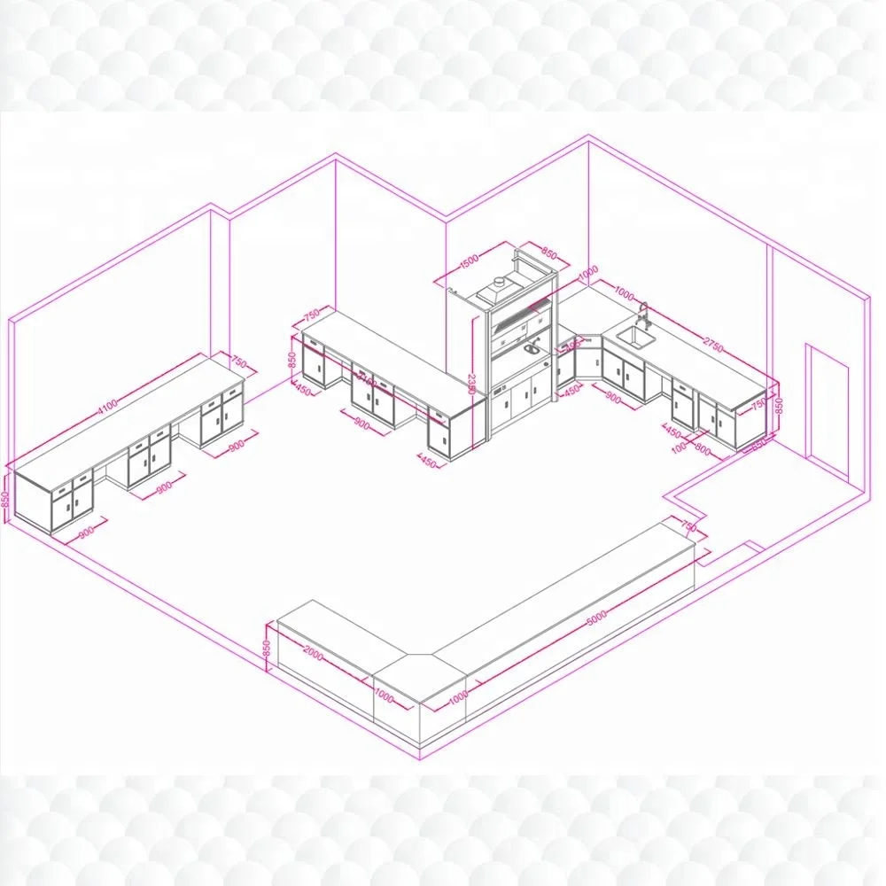Free and customized design lab GuangZhou Laboratory furniture manufacturer