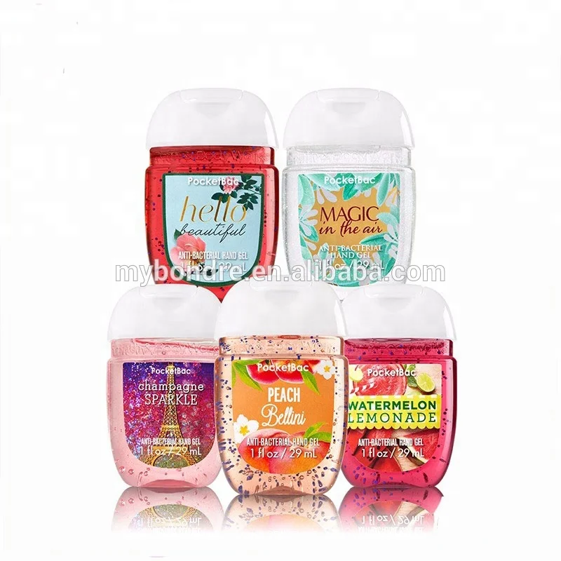 
New come 30ml pocket hand sanitizer gel with silicone holder for travel 