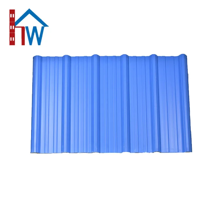 Waterproof corrugated plastic upvc roof covering trapezoidal sheet panels