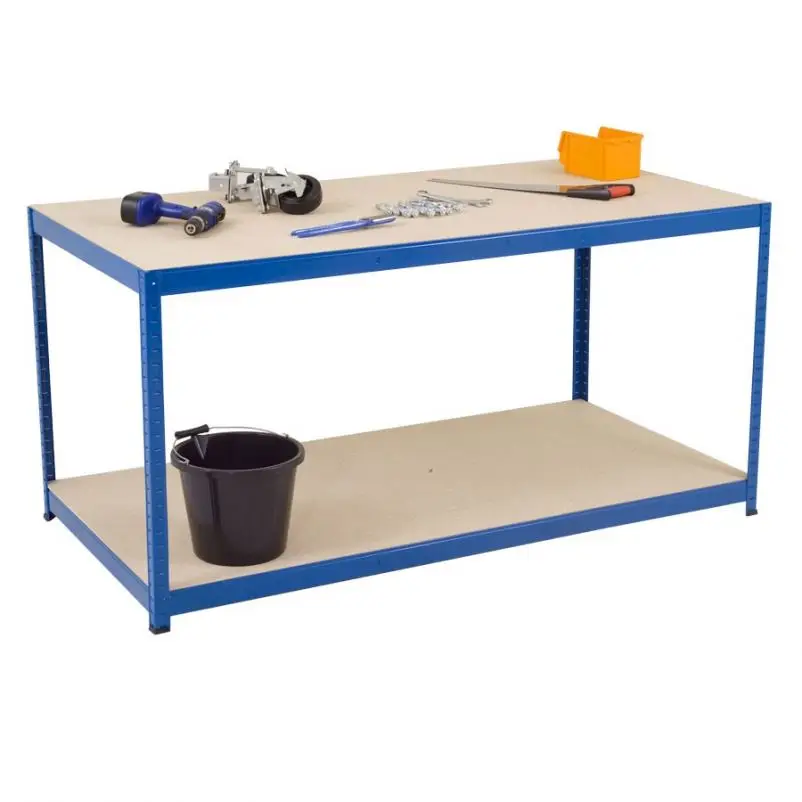 Tool Work Bench High-efficiency Steel Frame Heavy Duty Metal Cabinet 0.8-1.2mm 200kg/shelf Powder Coated CN;SHN Carton Packing