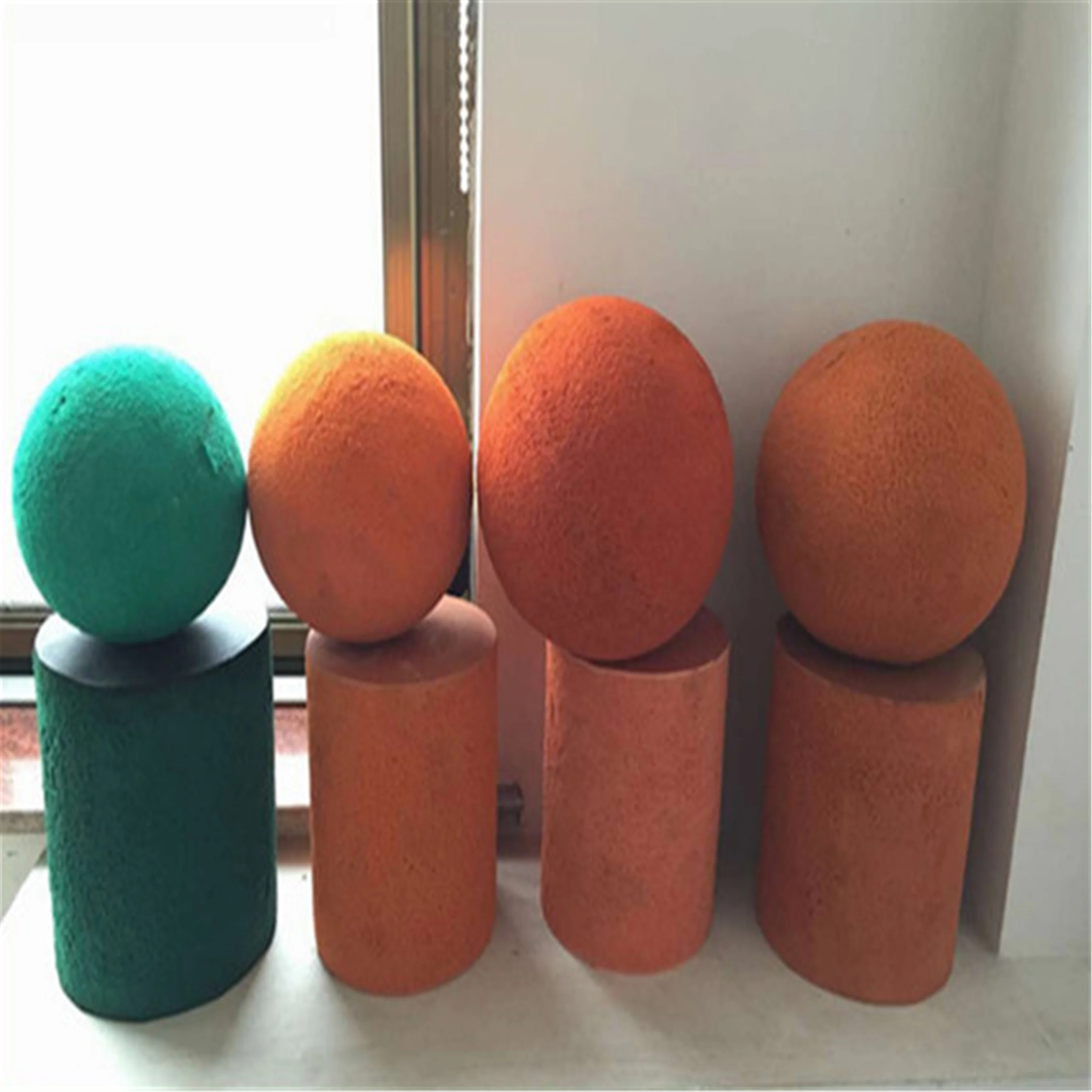 Concrete pump pipe soft /hard yellow cleaning sponge rubber ball