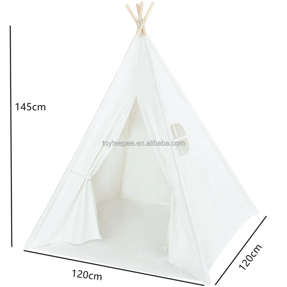 Детская складная Игровая палатка вигвам с баннером и чехлом для переноски