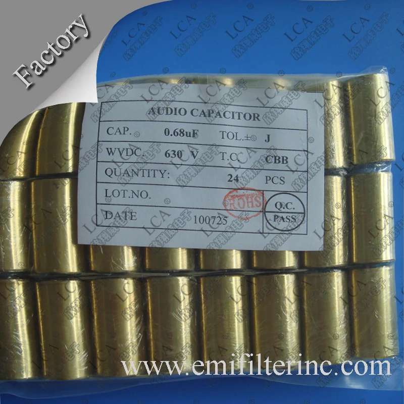 Audio Capacitor for Car sound equipment HIFI ROHS QMS