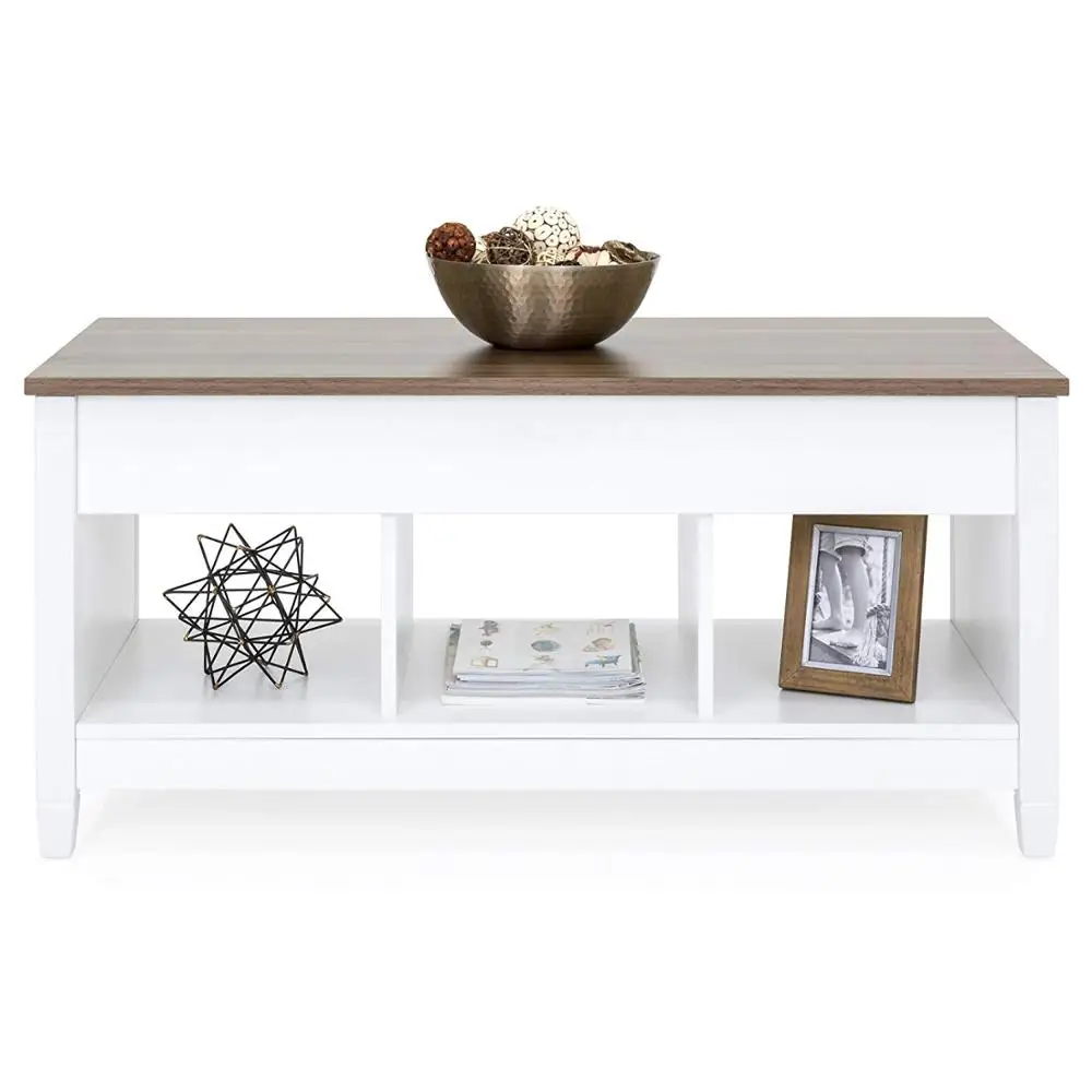 Coffee Table Lift Top Storage TV Stand  With Hidden Compartment Lift Tabletop Furniture