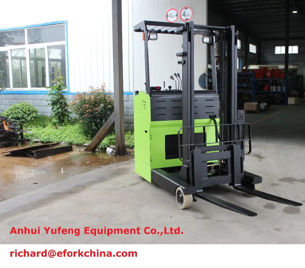 1000 Kg 2000 Kg 2500 Kg Capacity 1600-7200 mm Driver seated electric forklift reach truck