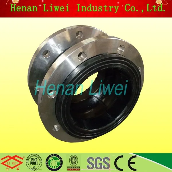 Hot sale! single sphere flanged with bellows rubber expansion joints