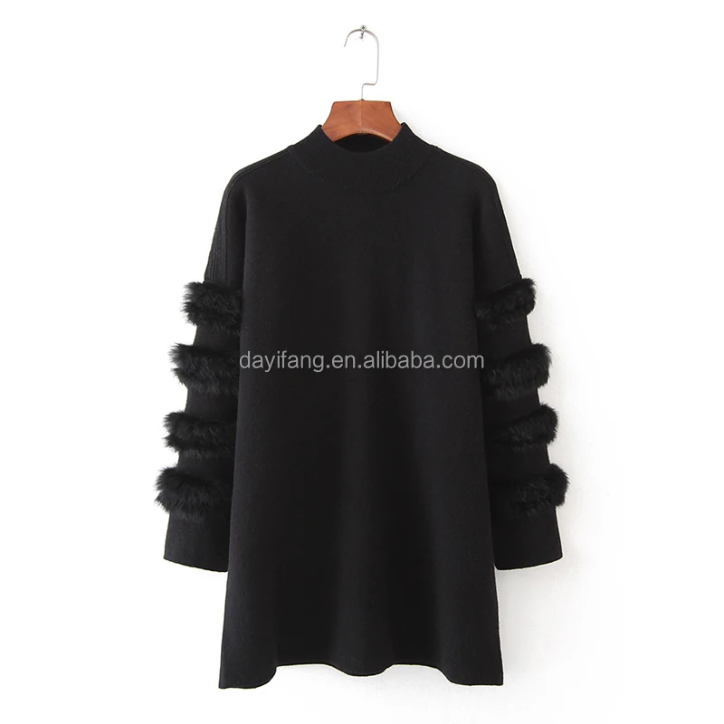 2018 Autumn winter Long Sleeves sweater dress womens long wool \sweater dress