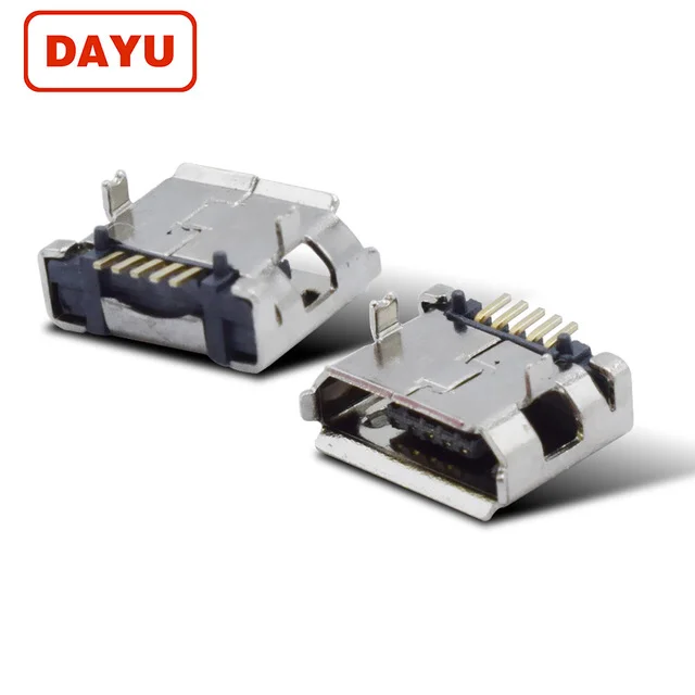 
free samples dayu 5P Micro USB B Female Connector Type SMT PCB Socket 