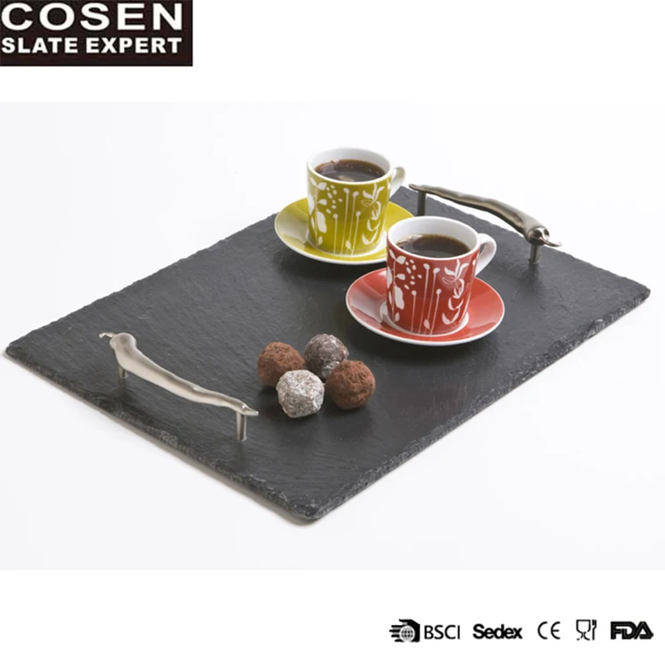 New Product Fashionable Stone Slate Turkish Tea Tray