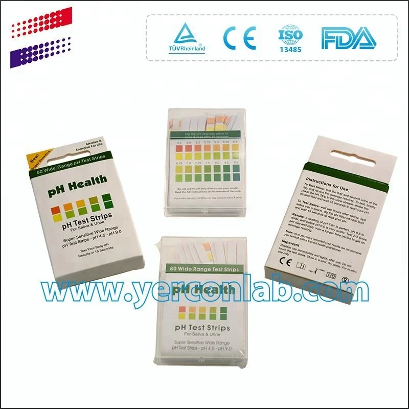 Class II  4.5-9.0 ph test strip CE ISO13485