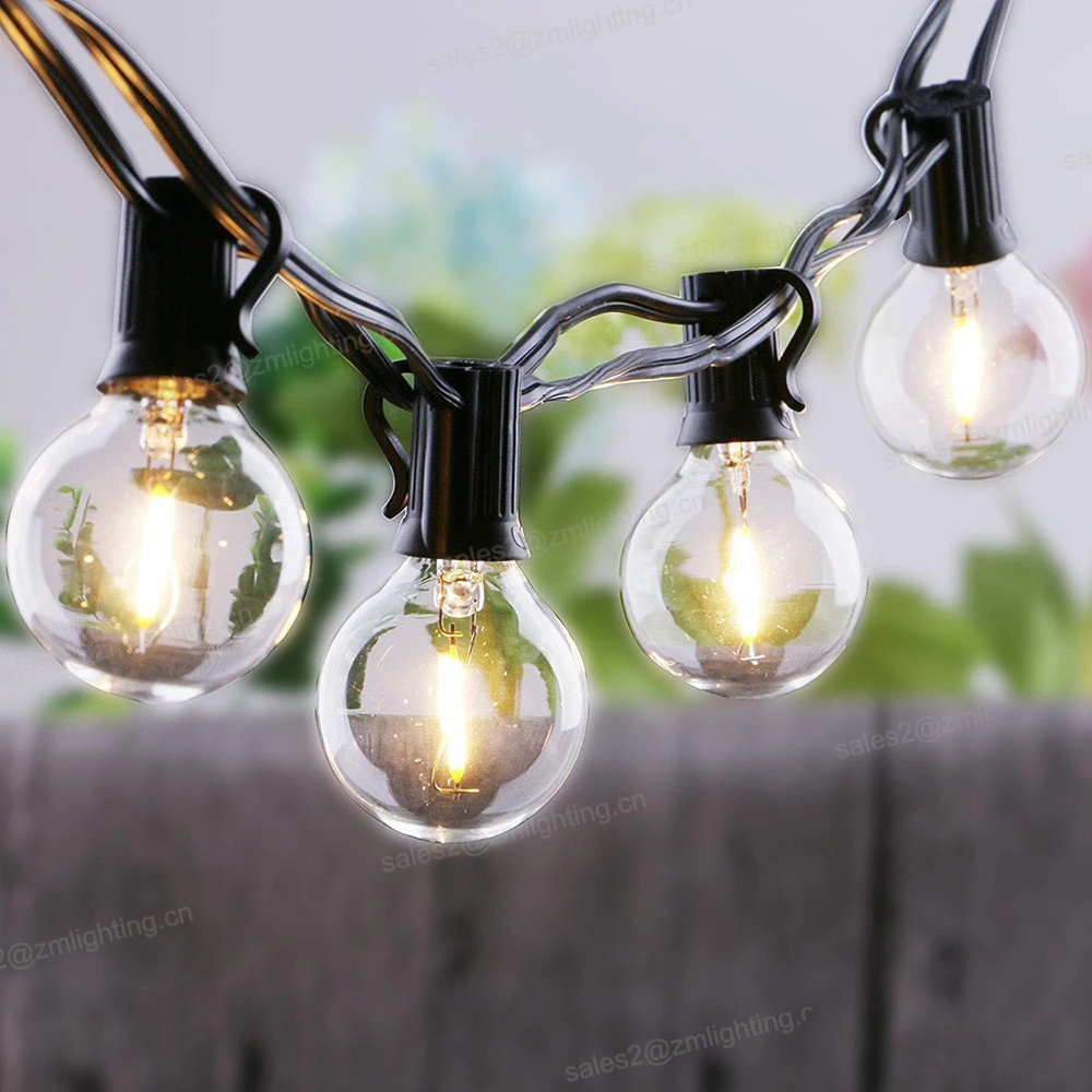 outdoor Christmas Lights fairy Globe Connectable Festoon party wedding garden Ball string light