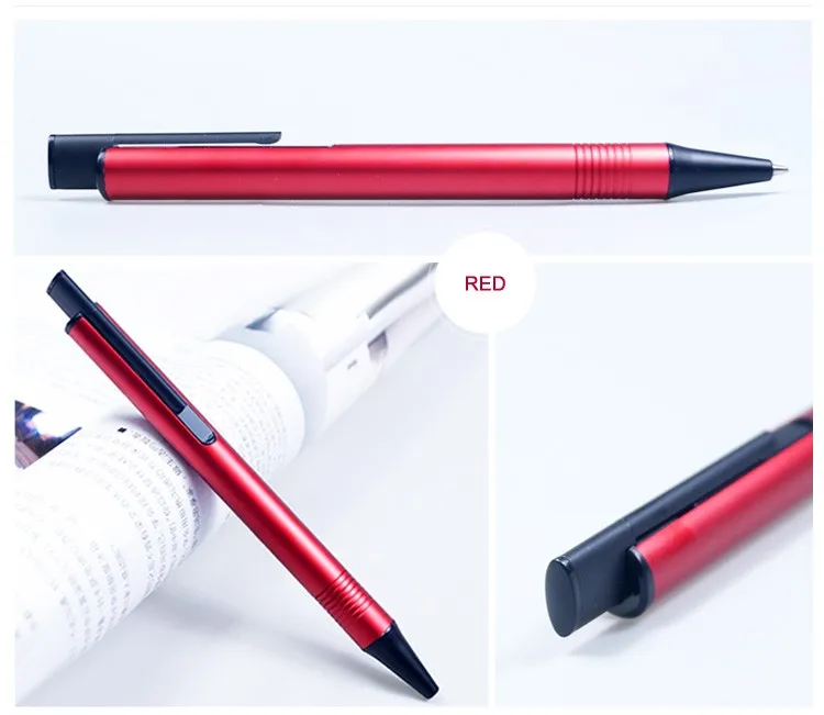 Wholesale 1.0mm Writing Click Ball Refill Ink Ballpoint Pens With Engraved Logo
